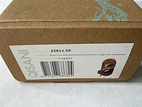 Qisani - flow - thermostatische inbouwkraan 2-weg ovaal afbouwdeel - copper - afbeelding 4 van  5