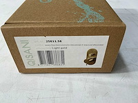Qisani - flow - thermostatische inbouwkraan 2-weg ovaal afbouwdeel - light gold - afbeelding 2 van  5