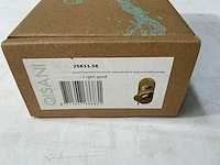 Qisani - flow - thermostatische inbouwkraan 2-weg ovaal afbouwdeel - light gold - afbeelding 4 van  5