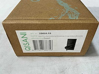 Qisani - flow - thermostatische inbouwkraan 2-weg vierkant afbouwdeel - zwart - afbeelding 4 van  5