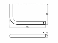 Qisani - flow - toiletrolhouder - copper - afbeelding 2 van  4