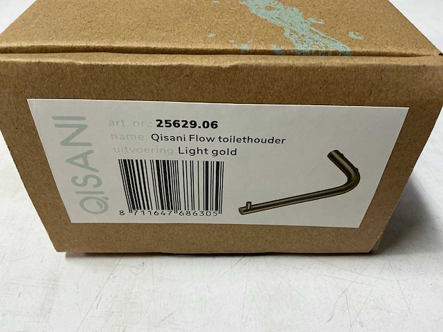 Qisani - flow - toiletrolhouder - gold - afbeelding 3 van  4