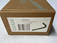 Qisani - flow - toiletrolhouder - gun metal - afbeelding 2 van  3