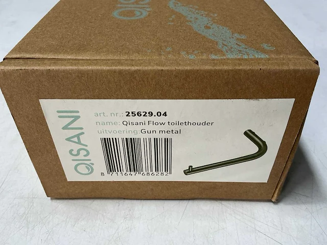 Qisani - flow - toiletrolhouder - gun metal - afbeelding 2 van  3
