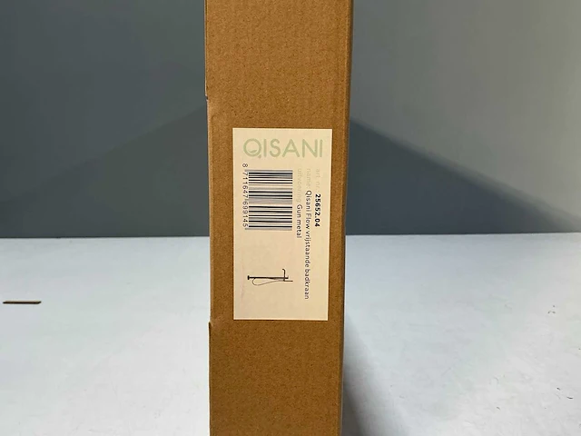 Qisani - flow - vrijstaande badkraan - gun metal - afbeelding 2 van  3