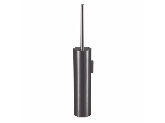 Qisani - flow - wandtoiletborstel met houder - gun metal - afbeelding 1 van  4