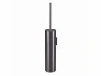 Qisani - flow - wandtoiletborstel met houder - gun metal