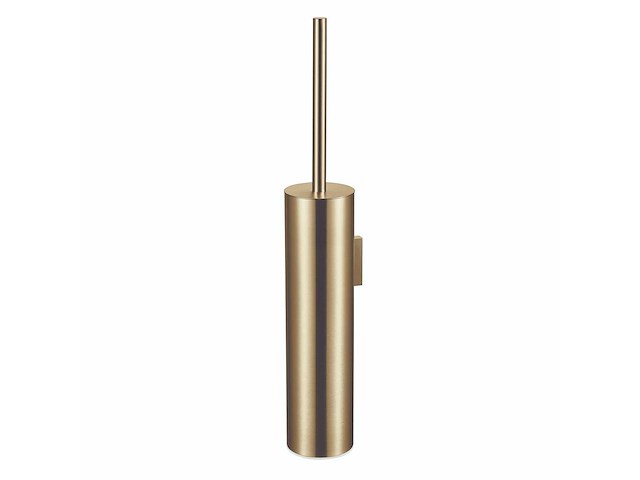 Qisani - flow - wandtoiletborstel met houder - light gold - afbeelding 1 van  4