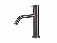 Qisani - flow - wastafelkraan - gun metal 21 cm