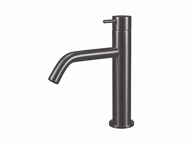 Qisani - flow - wastafelkraan - gun metal 21 cm - afbeelding 1 van  4