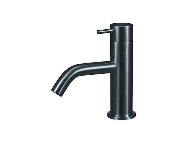 Qisani - flow - wastafelkraan - gun metal - afbeelding 1 van  4