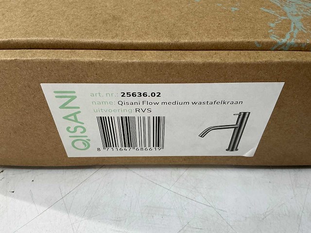 Qisani - flow - wastafelkraan - rvs 21 cm - afbeelding 3 van  4