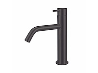 Qisani - flow - wastafelkraan - zwart 21 cm - afbeelding 1 van  4