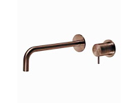 Qisani - flow - wastafelkraan uitloop afbouwdeel - copper 21 cm - afbeelding 1 van  2