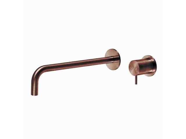 Qisani - flow - wastafelkraan uitloop afbouwdeel - copper 25 cm - afbeelding 1 van  4