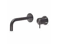 Qisani - flow - wastafelkraan uitloop afbouwdeel - gun metal 15 cm