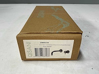 Qisani - flow - wastafelkraan uitloop afbouwdeel - gun metal 15 cm - afbeelding 4 van  5