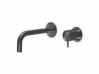 Qisani - flow - wastafelkraan uitloop afbouwdeel - gun metal 15 cm