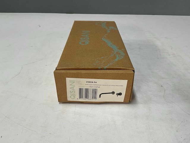 Qisani - flow - wastafelkraan uitloop afbouwdeel - gun metal 21 cm - afbeelding 1 van  4