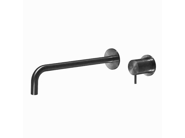 Qisani - flow - wastafelkraan uitloop afbouwdeel - gun metal 25 cm - afbeelding 1 van  4