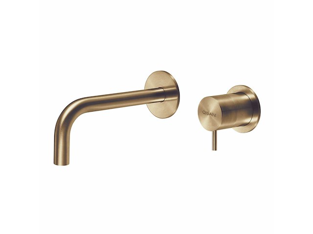 Qisani - flow - wastafelkraan uitloop afbouwdeel - light gold 15 cm - afbeelding 3 van  5