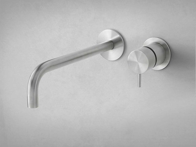 Qisani - flow - wastafelkraan uitloop afbouwdeel - rvs 15 cm - afbeelding 2 van  3