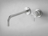 Qisani - flow - wastafelkraan uitloop afbouwdeel - rvs 15 cm - afbeelding 2 van  3