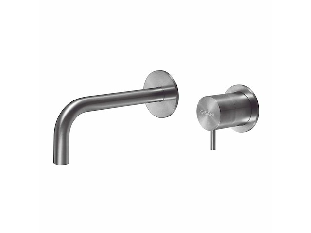 Qisani - flow - wastafelkraan uitloop afbouwdeel - rvs 15 cm - afbeelding 1 van  6