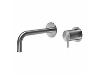 Qisani - flow - wastafelkraan uitloop afbouwdeel - rvs 15 cm - afbeelding 1 van  6