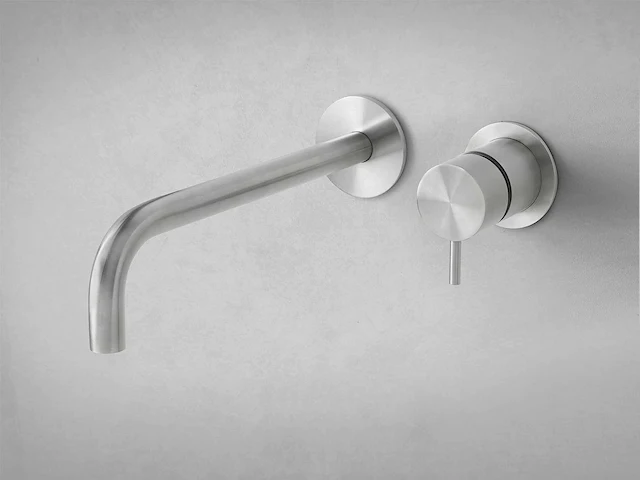 Qisani - flow - wastafelkraan uitloop afbouwdeel - rvs 15 cm - afbeelding 2 van  6