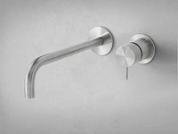 Qisani - flow - wastafelkraan uitloop afbouwdeel - rvs 15 cm - afbeelding 2 van  6