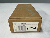 Qisani - flow - wastafelkraan uitloop afbouwdeel - zwart 15 cm - afbeelding 5 van  6