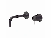 Qisani - flow - wastafelkraan uitloop afbouwdeel - zwart 15 cm
