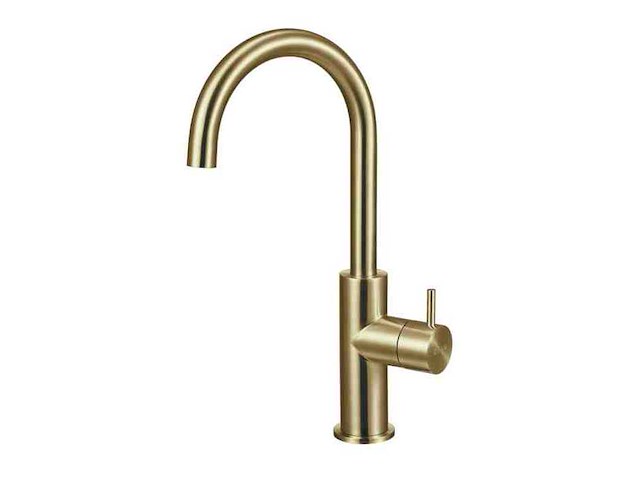 Qisani - flow - wastafelkraan verhoogd - gold 29 cm - afbeelding 1 van  4