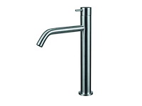 Qisani - flow - wastafelkraan verhoogd - rvs 28 cm - afbeelding 1 van  4