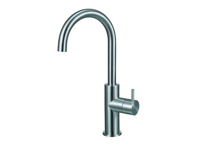 Qisani - flow - wastafelkraan verhoogd - rvs 29 cm - afbeelding 1 van  4
