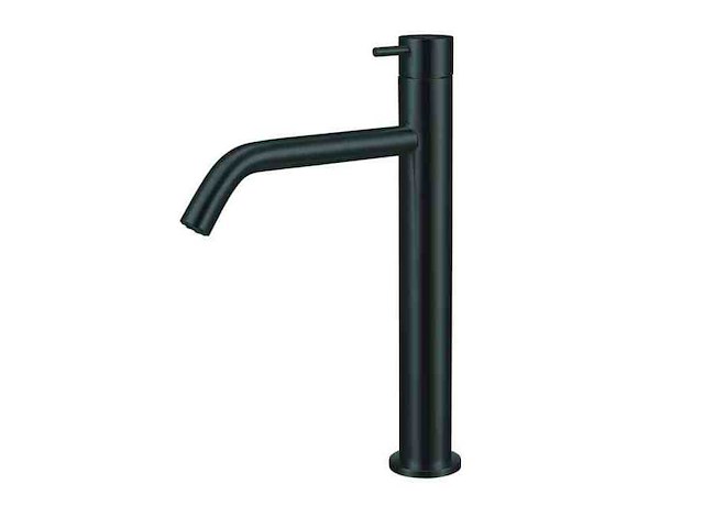 Qisani - flow - wastafelkraan verhoogd - zwart 28 cm - afbeelding 1 van  4