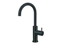 Qisani - flow - wastafelkraan verhoogd - zwart 29 cm - afbeelding 1 van  4