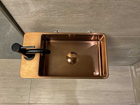 Qisani - vanity copper - fonteinset 40 x 10 cm - afbeelding 5 van  7