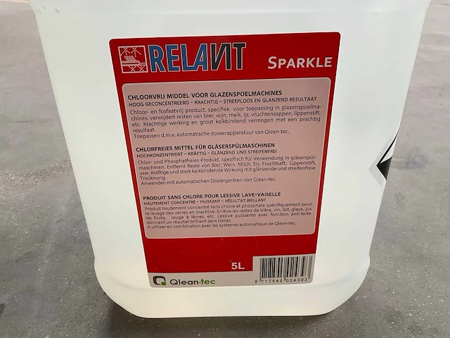 Qlean-tec relavit sparkle jerrycan á 5l chloorvrij middel - afbeelding 2 van  2