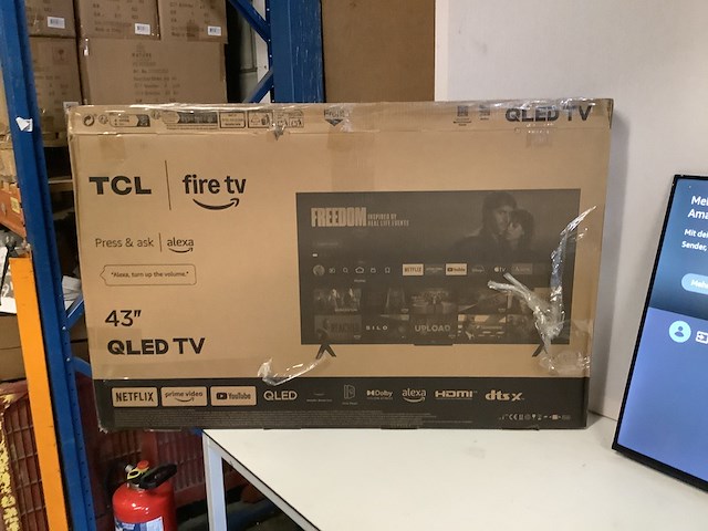 Qled tv 43 inch, tcl, 43t6cx1, zwart - afbeelding 4 van  6