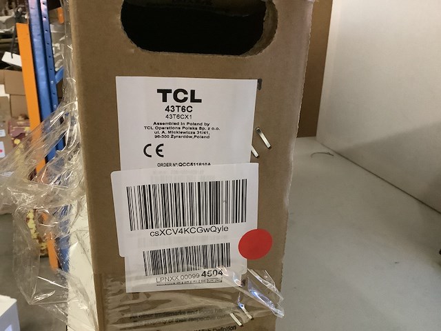 Qled tv 43 inch, tcl, 43t6cx1, zwart - afbeelding 6 van  6