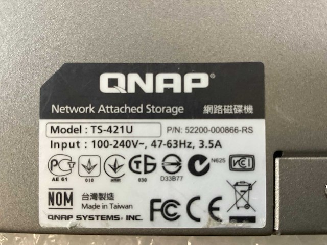 Qnap (ts-421u) - 3x 4 tb sata all-in-one rackmount network attached storage - afbeelding 3 van  3