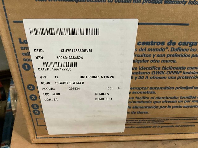 Qo circuit breaker and load center (5x) - afbeelding 5 van  6