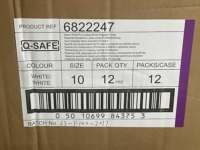 Qsafe 6822247 pu werkhandschoen (108x) - afbeelding 4 van  5