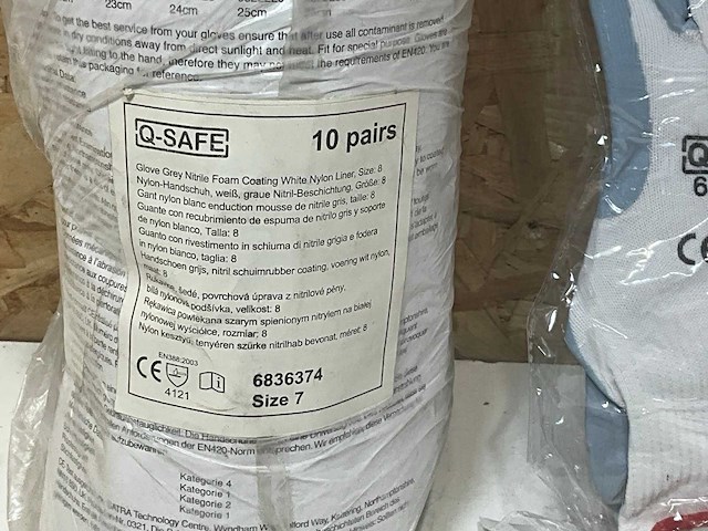 Qsafe 6836374 werkhandschoen (100x) - afbeelding 3 van  3