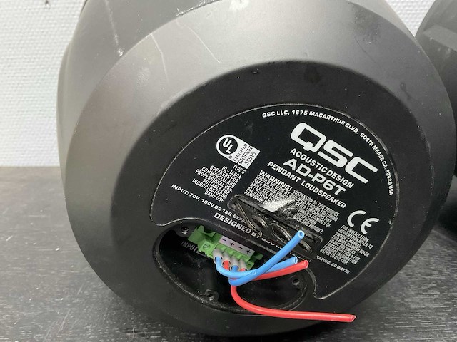 Qsc - ad-p6t - speaker (2x) - afbeelding 6 van  6