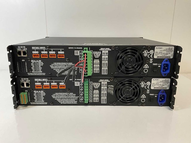 Qsc (cxd 4.3q) 4-channel processing network amplifier q-sys (2x) - afbeelding 7 van  11