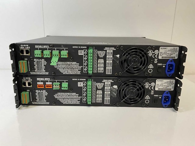 Qsc (cxd 4.3q) 4-channel processing network amplifier q-sys (2x) - afbeelding 7 van  11