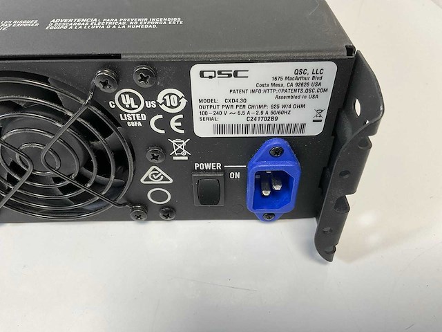 Qsc (cxd 4.3q) 4-channel processing network amplifier q-sys (2x) - afbeelding 10 van  11